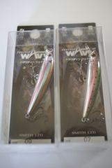 スミス　トラウティンウェイビー　５０Ｓ　Troutin' Wavy　50mm　3g　トラウティン　ウェイビー　50S　　2個セット　　０７.　RB　　０９.　WII