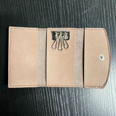 【未使用】 革のキーケース（ブラウン）まとめ買い割引 ハンドメイド