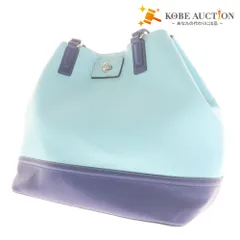 ■ コールハーン トートバッグ ショルダーバッグ 鞄 バイカラー レディース ブルー系 タグ付き 未使用