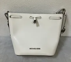 【23643】MICHAEL KORS ホワイト　バケットバック　ブランドバック　マイケルコース　現状品　中古品　保管品