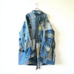 リメイク デニム モッズコート 再構築 レディース メンズ