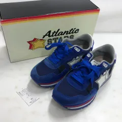 02w18790 Atlantic STARS アトランティックスターズ  PEGASUS AN-J07  ブルー  25.0cm40  イタリア製 メンズ  箱・タグあり  スニーカー  【中古品】