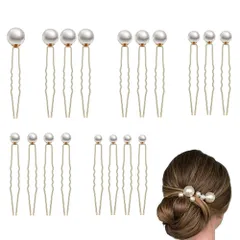 新品 DEVENTORZ パールピン髪飾り 18本セット ヘアピン パールピン ヘアアクセサリーパール 和装 撮影 普段使い 着物 成人式 卒業式結婚式 ウェディング パーティー 花嫁などの髪飾り用 おしゃれ プレゼント（金）