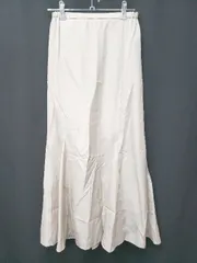 ◇ ⊂ LOUNGEDRESS ラウンジドレス ロング丈 マーメイド スカート サイズF ライトベージュ レディース E  【1410230014040】のサムネイル