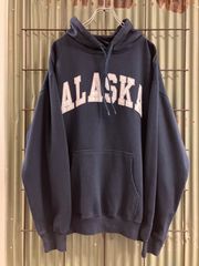 Old ALASKA Embroidery Sweat Hoodie アラスカ　刺繍スウェット　パーカー　トレーナー