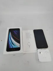 Apple iPhone SE 第2世代 64GB A2296 SIMフリー ホワイト 通電起動初期化済 箱、SIMピン、イヤホン付 アップル