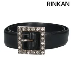 クロムハーツ ピラミッドプラスバックルレザーベルト メンズ 32inch  