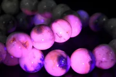 希少レア！ ラピスラズリインハックマナイト 9.5mm ブレスレット  1個売り パワーストーン 天然石 _BG3838-95