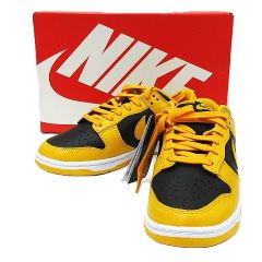未使用 NIKE ナイキ DUNK LOW ダンク ロー レトロ チャンピオンシップ ゴールデンロッド イエローブラック スニーカー メンズ US8 26cm DD1391-004 箱 黒タグ付き ★2858 MF0004-0618②