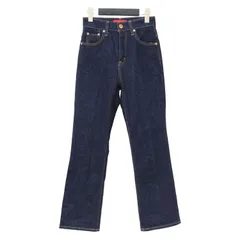 【美品】RED CARD レッドカード TOMORROWLAND 別注 パンツ インディゴ サイズ:22(XS) / ハイウエスト ストレート デニム パンツ / LIGHT ストレッチ コットン / 日本製 / ボトムス ジーンズ【レディース】【中古】