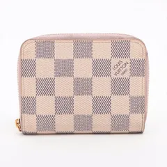 LOUIS VUITTON ルイ・ヴィトン ダミエ・アズール ジッピー･コインパース コインケース 小銭入れ N60229 アイボリー × ローズバレリーヌ フランス製