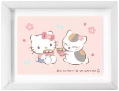 [중고] 입상·장식품 냥코 선생님 × 헬로 키티 B [아트 프레임 컬렉션 나츠메 친구장 × 산리오 캐릭터즈]
