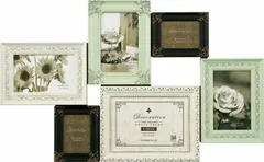 フォトフレーム デコレーション 6ウォール＆スタンド フレーム バニラ ミックス/インテリア 壁掛け 立てかけ 記念 写真 飾り ギフト プレゼント 出産祝い 結婚祝い 写真立て おしゃれ 飾る かわいい Lサイズ