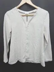 ◇ ⊇ URBAN RESEARCH DOORS シンプル 無地 長袖 シャツ ブラウス サイズONE ベージュ レディース P  【1409090024177】