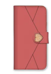 iPhone12 Pro Max ケース 手帳型 アイフォン12 プロマックス スマホケース ハート ビジュー デコ おしゃれ 大人 可愛い ライトストーン キラキラ ラブレター 手紙 かわいい ネイビー ピンク カラー10