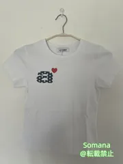日本未入荷 aeae ハート ロゴ ドット Tシャツ 白 ホワイト 韓国
