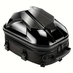 バイク トランク ヘルメットバッグ 防水 オートバイ 荷物 後部座席 パックバックパック 15L-20L カーボンファイバーカラー 旅行 アウトドア 防水設計 ツアーテールボックス ハードシェル リアパック 耐摩耗性 高耐久 ツーリング対応 ブラックのサムネイル
