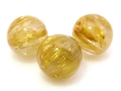 1粒売り ゴールドルチルクォーツ 10mm パワーストーン バラ売り 天然石 ばら売り ビーズ 穴あき 1玉売り アクセサリー
