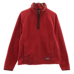 patagonia パタゴニア シンチラ ハーフジップ フリースジャケット S レッド 25740F5 アウトドア プルオーバー レディース 古着