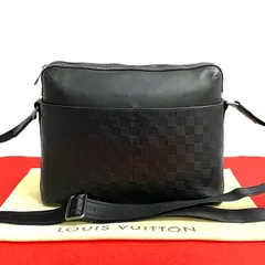 極美品 ルイヴィトン ダミエアンフィニ アヴェニュー ビジネスバッグ レザー 黒 LOUIS VUITTON】ルイヴィトン『ダミエ アンフィニ アヴェニュー