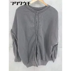 ◇ W.W.G フーズフーギャラリー ダメージ加工 スウェット トレーナー カーディガン サイズF ダークグレー レディース 【中古】 【1102160012608】のサムネイル