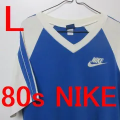 80s NIKE  ナイキ　 Tシャツ メンズ L 　青　vintage　アメカジ古着　Me513