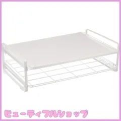 【特価】Belca キッチン棚 トースターラック 幅41.3×奥行26.5×高さ12.3 ホワイト TR-Wのサムネイル