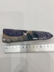 【E28215】グレープアゲート ポイント研磨　ぶどう状玉髄 グレープカルセドニー 天然石 鉱物  グレープアゲート 玉髄 カルセドニー