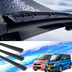 デイズルークス ekスペース ワイパー ワイパー 替えゴム 適合サイズ 純正互換品 運転席 助手席 リア 3本セット 日産 交換セット デイズルークス B21A ekスペース B11A WeCar