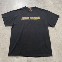 90s.ハーレーダビッドソン 半袖Tシャツ ブラック XL【ST196】