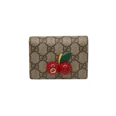 GUCCI チェリー 財布 GUCCI】チェリー(さくらんぼ) 付き GGスプリーム カードケース