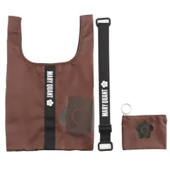 Color:ブラウン MARY QUANT (マリークワント) 3WAY エコバッグ ケース付き (ブラウン) 花柄 デイジー レディース エコバック マイバッグ 000783-0001-03