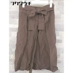 ◇ ◎ BALLSEY ボールジィ TOMORROWLAND 膝下丈 フレア スカート サイズ36 ブラウン系 レディース 【中古】 【1103230003571】