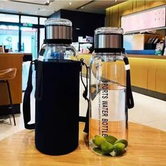 新品 750ml厚手 高デザイン 超大容量 トンボガラスカップ 耐爆裂 高温耐性 茶葉分離機能付き お茶用水分離カップ
