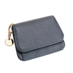 ☆ ネイビー ☆ RFID 本革 財布 コインポケット付き ywallet5022 RFID 本革 財布 コインポケット 三つ折り財布 三つ折り 折り財布 財布 ミニ財布 ウォレット カード マルチカード 小銭入れ 小銭 お札入れ お札 カード入れ 無地