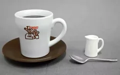 【中古】トレーディングフィギュア 1.たっぷりブレンドコーヒー+コーヒーフレッシュ＆スプーン 「コメダ珈琲 ミニチュアコレクションvol.3」