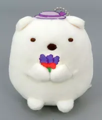 【中古】キーホルダー しろくま ボールチェーン付きラベンダーぬいぐるみ 「すみっコぐらし」