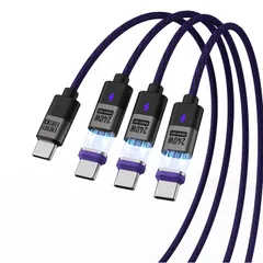 新品 SIKAI CASE 240W マグネットType-C 充電ケーブル PD3.1【3本セット/0.5m+1.2m+1.8m+端子3】USB-C対応 240Wまで 5A充電 防塵 磁気 iPhone 15/iPhone 15 Pro/Samsung ga