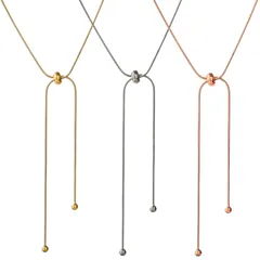 2way ネックレス サージカルステンレス つけっぱなし アレルギー対応 ゴールド シルバー タッセル チェーン X ライン