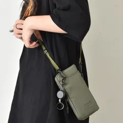 【新品・未使用】 スマホショルダーバッグ レディース ユニセックス ショルダーバッグ 2way 撥水 スマホポーチ 縦型 ネックポーチ お財布ショルダー おしゃれ 軽量 フェス クリア 透明 かっこいい 鞄 バッグ カーキ 緑 グリーン KB155-CPZMR