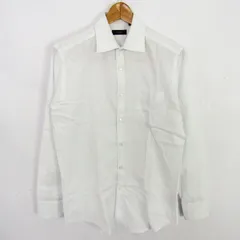 ポールスミス 長袖シャツ トップス ストライプ柄 ワイシャツ メンズ Mサイズ ホワイト Paul Smith 【中古】