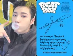 【中古】コレクションカード(男性) NCT DREAM/ロンジュン(Renjun)/裏面水色・印刷サイン、メッセージ入り/CD「Beatbox(Photobook Ver.)」(YOUNG STAR Ver.)封入特典フォトカード