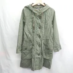 ◇ ⊇ AS KNOW AS アズノゥアズ 長袖 モッズコート ミリタリーコート サイズ※ カーキ レディース E  【1501160037497】