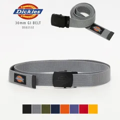 【新品・未使用】 GIベルト レディース ブランド Dickies ディッキーズ ガチャベルト カジュアル おしゃれ 幅 30mm 130 フリーサイズ かっこいい 可愛い 穴なし ロング 長め 大きいサイズ カラーベルト グレー DS0253Z-CPMRのサムネイル