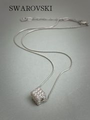 美品 SWAROVSKI スワロフスキー キューブ ネックレス