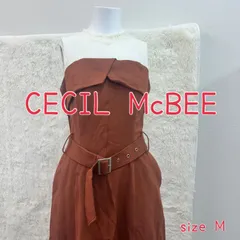 CECIL McBEE ワンピース　レース　ブラウン　おとなかわいい