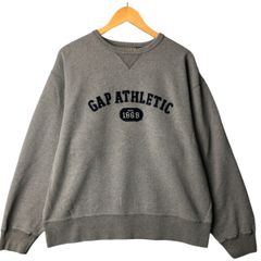 大人気】ギャップGAP SPORTビッグロゴ刺繍ハーフジップ半袖スウェット