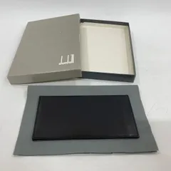 ★M30 美品 dunhill ダンヒル 二つ折り 長財布 札入れ ドル札 海外紙幣 レザー ブラック warwick ファッション小物 ブランド財布
