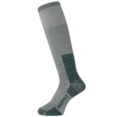 【迅速発送】VAXPOT(バックスポット) メリノウール ロングソックス 厚手 メンズ レディース 登山 トレッキング スキー スノーボード 【総パイル編み】 VA-8260 BLK 25-27cm