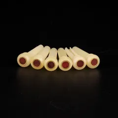 KIZAI Kizai 사골 조개 인레이로 만든 기타 페그 - 내추럴 컬러 구리 링 로즈우드 인레이